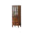 Modern Nut-Brown Solid Wood Display Stand