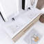 Meuble-lavabo mural double avec plateau en résine 59,05 po Reca-693733190