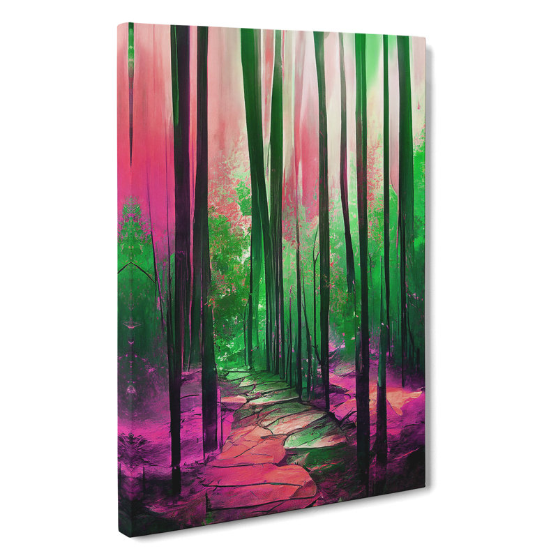 Forest Expressionism No.4 - Wrapped Canvas, 50cm H x 35cm W