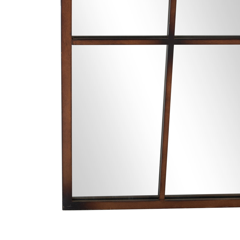 Miroir mural Haider, Fenêtre, 71 po x 39,19 po, Cuivre