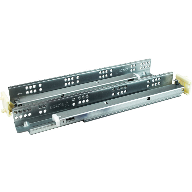 Full Extension 8'' Soft Close Metal Drawer Slide, 21" W x 10" D