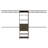 Kohn Plego Closet Organization System, with Open & Closed Storage, 69"/118" Width, Dark Walnut