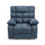 Fauteuil inclinable électrique Zoi, 5 modes de massage, tissu capitonné gris