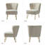 Chaise d'appoint en velours Leona-1547324276