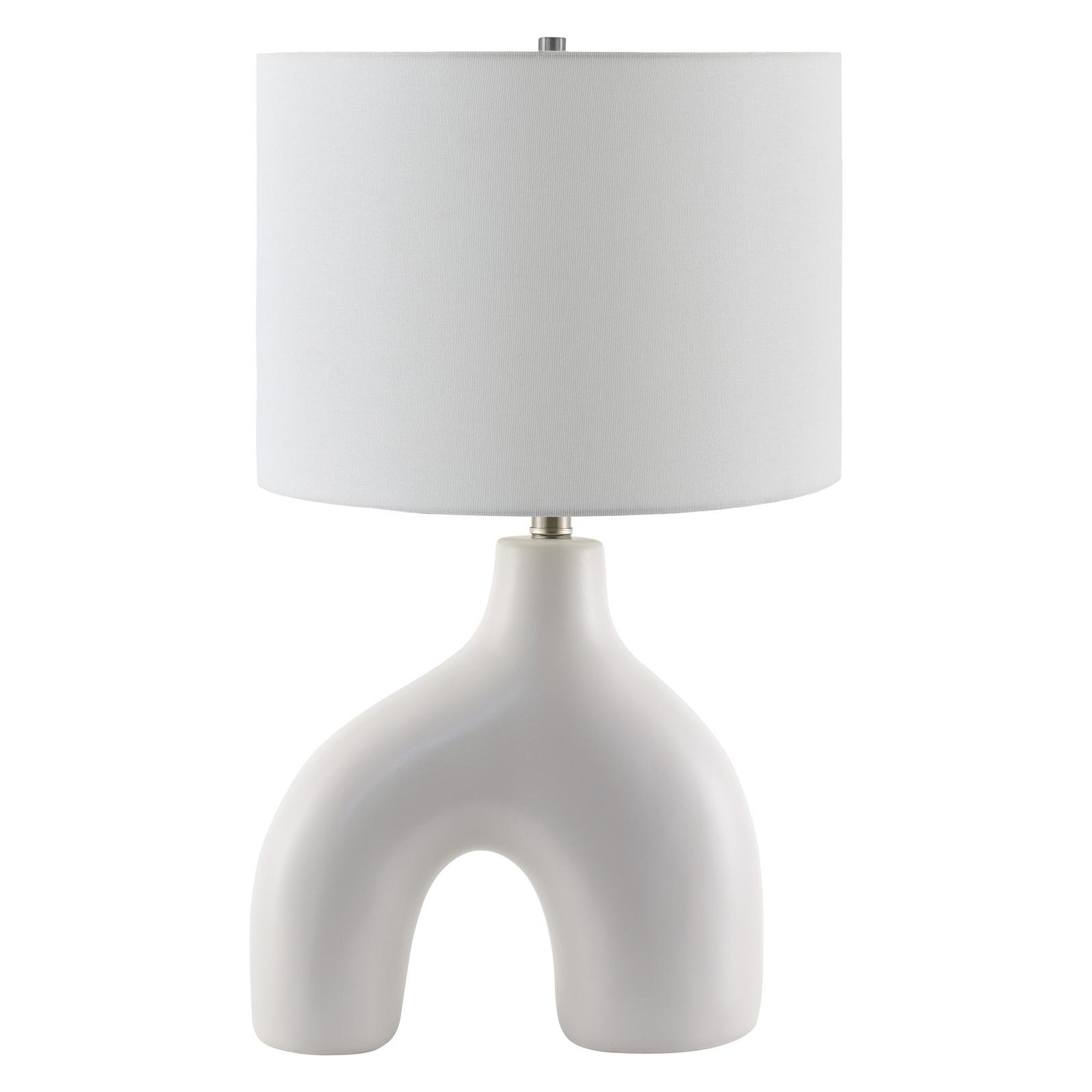 Arlis Ceramic Table Lamp, White