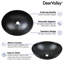 DeerValley 400mmx 330mm Natural Ceramic Oval Sink