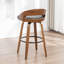 Swivel Upholstered and Faux Leather Bar Stool-964454555-964454631