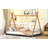 Full Size Tent Floor Bed With Triangle Structure