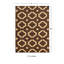 Tapis brun à motif géométrique Verini-15993292