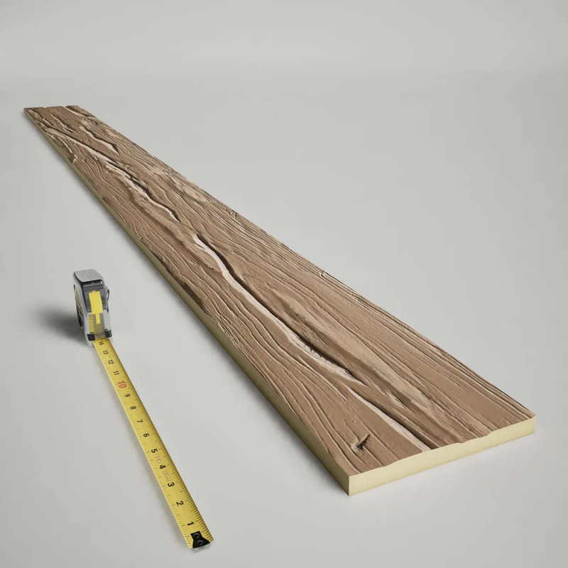 Planche en faux bois Riverwood Endurathane, Gruau, H 4 po x l 72 po x P 1 po