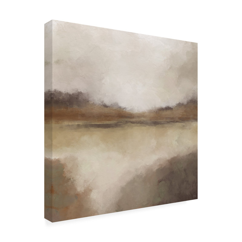 Line And Brush My View Dreams Canvas Art, 14" H x 14" W