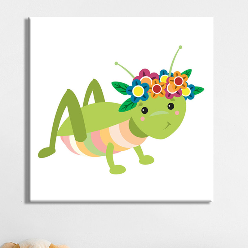 « fun aime chenille »-impression, Toile tendue, H 16 po x l 16 po x P 1 po