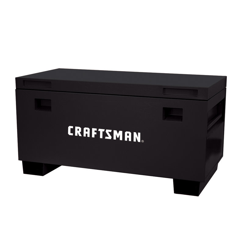 48.03'' W Steel Job Site Storage, Black