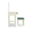 Meuble-lavabo à trois tiroirs avec tabouret Simen
