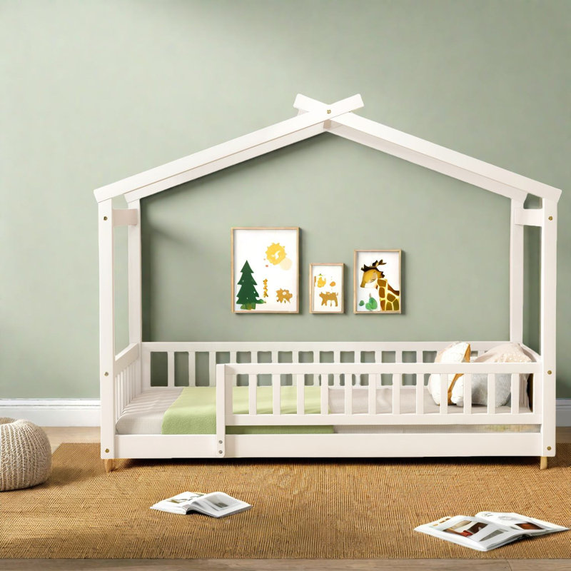 Space-saving Wood Twin Beds, Modern Playhouse Frame For Home