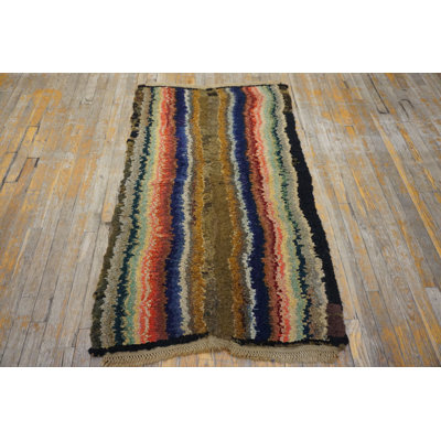Tapis antique en laine Shaker