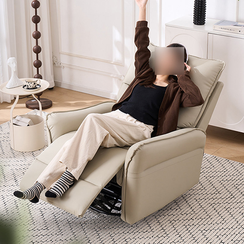 Single Sofa Ergonomic Multi-Functional Recliner, Beige