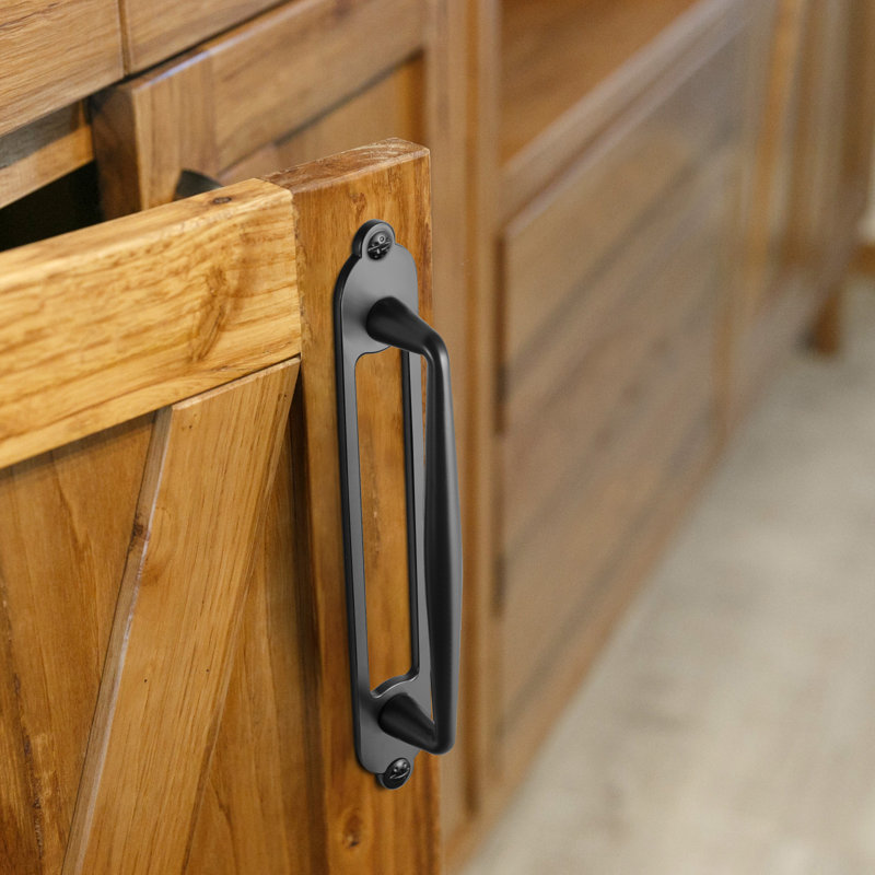 Solid Spindle Bar Pull With Backplate(G025) Multipack, 5", Black
