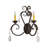Josephine Steel Candle Wall Light