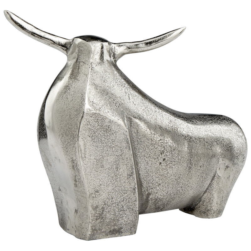 Freeplay Bull Animals Decorative Object, 10.5" H x 12.5" W x 4.5" D