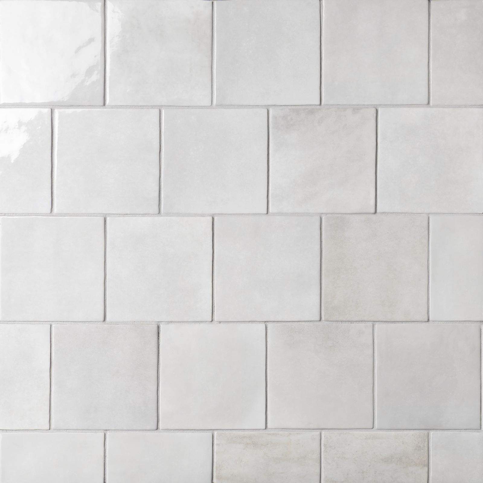 Cloe 5 in. x 5 in. Handmade-Look Ceramic Wall Glossy Subway Tile, Gray