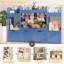 Boîte de rangement pour chambre de bébé l 63 po, rangement pour animaux en peluche de 132 L, 4 tiroirs à roulettes, armoire de rangement à 2 cubes, bibliothèque pour tout-petits 4 en 1 pour salle de jeux, chambre de bébé, chambre à coucher (bleu)-2073073735