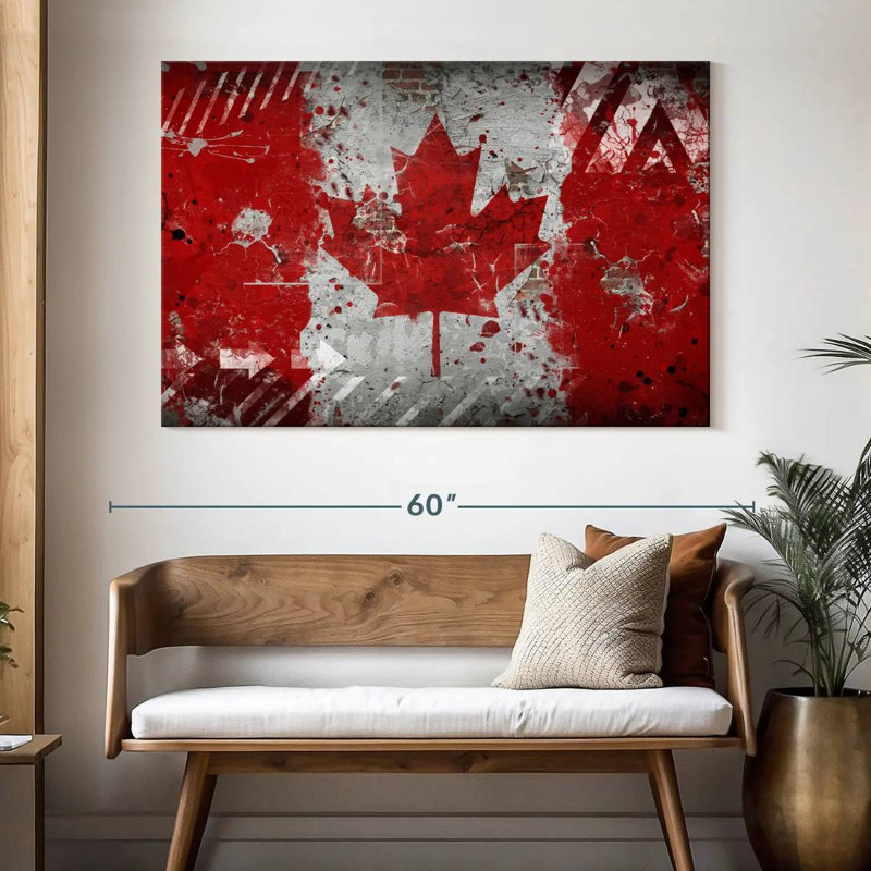 Drapeau canadien Borges, H 34 po x l 51 po