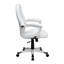  Fauteuil de direction pivotant avec accoudoirs LeatherSoft
