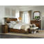 Archivist Sleigh Bed with Low Footboard-22406292-22406294