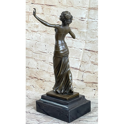 Akillé, sculpture en bronze, Vienne, Vienne, art déco, nouveau, sceau de cire à la main, jeune fille