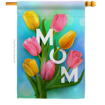 Drapeau de jardin «Happy Moms Day»