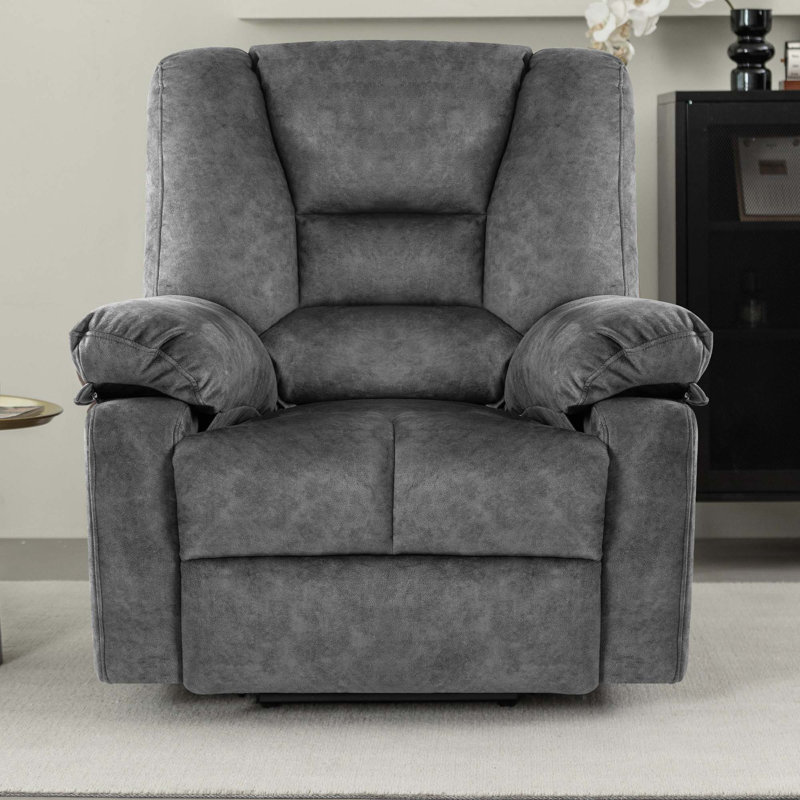 Fauteuil inclinable électrique Power Lift, Velours gris velours