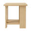 Petite table d'appoint carrée avec tablette de rangement à 2 niveaux, table de chevet moderne en bois pour salon ou canapé, table d'appoint compacte pour téléphone-571597893