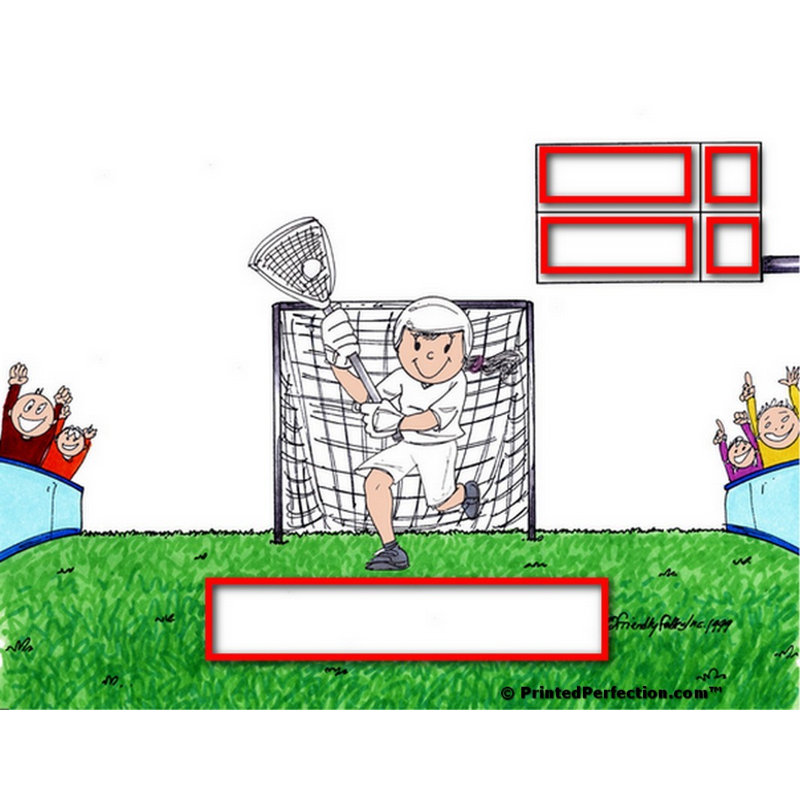 Ensemble de 4 sous-verres personnalisables «Lacrosse», Blanc / Blanc, Oui