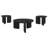 Lansing Black 3-piece Coffee Table Set