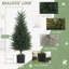 90cm Faux Cypress Plant in Plastic / Acrylic Pot