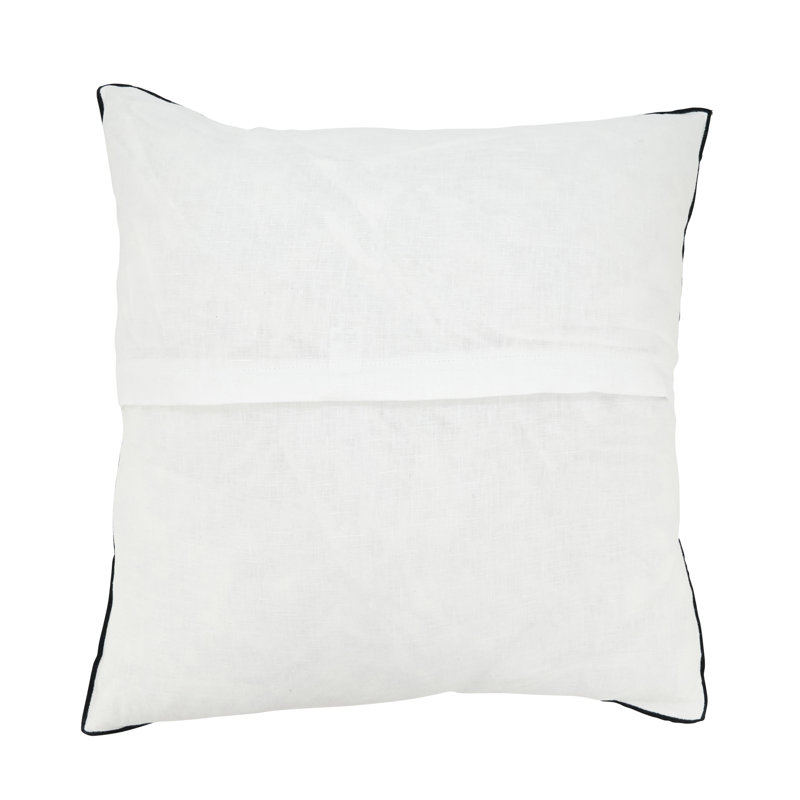 Coussin Riggs, Noir, Duvet