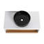 Meuble-lavabo mural 36 po avec lavabo en céramique et compartiments de rangement ouverts 36 po-133488844-133488847