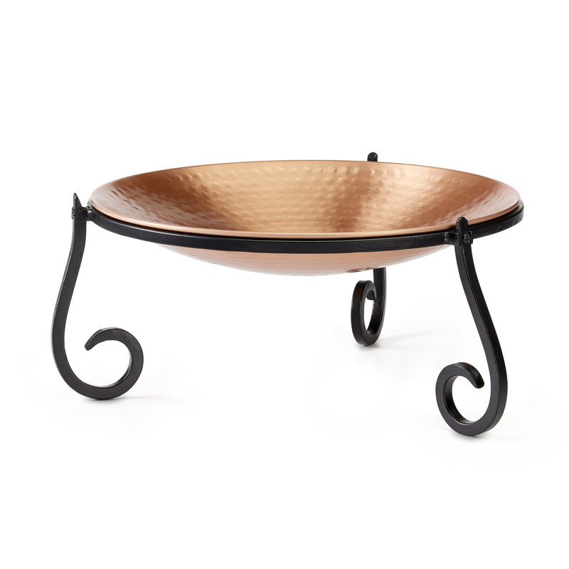 Kavah Copper Single Tier Birdbath