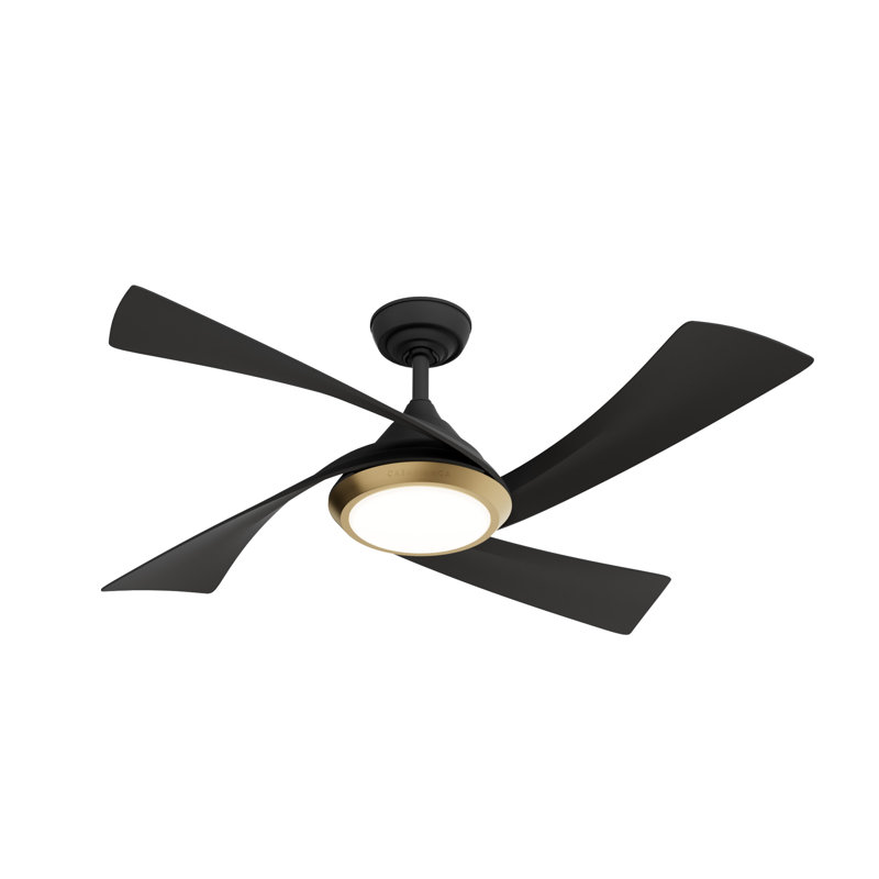 Vespucci 52'' Ceiling Fan with LED Lights, Matte Black