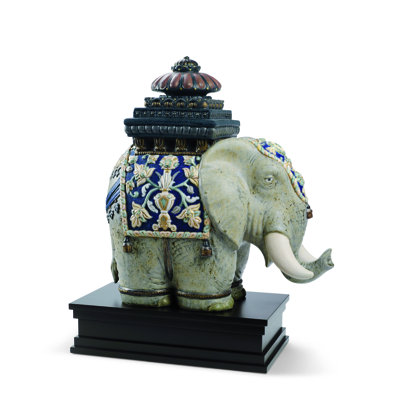Siamese Elephant Figurine