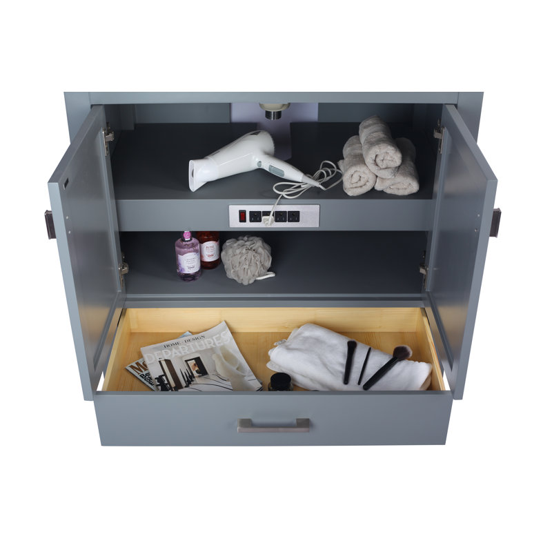 Base de meuble-lavabo de salle de bain simple 36" seulement Mariário, Gtey