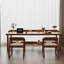 Brown Rectangular Solid Wood desk-1256218774