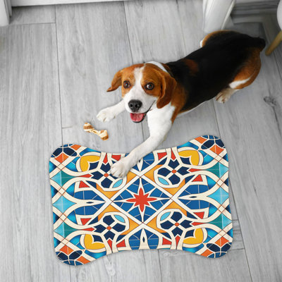 Tapis à motif de carreaux arabes - 1 pièce