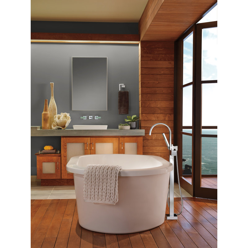 Siderna® Single-Handle Freestanding Tub Filler, Polished Chrome