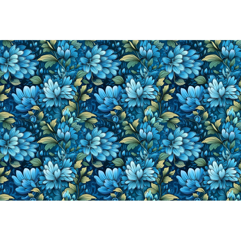 Machine Printed Comforter, King Comforter, Blue/Turquoise
