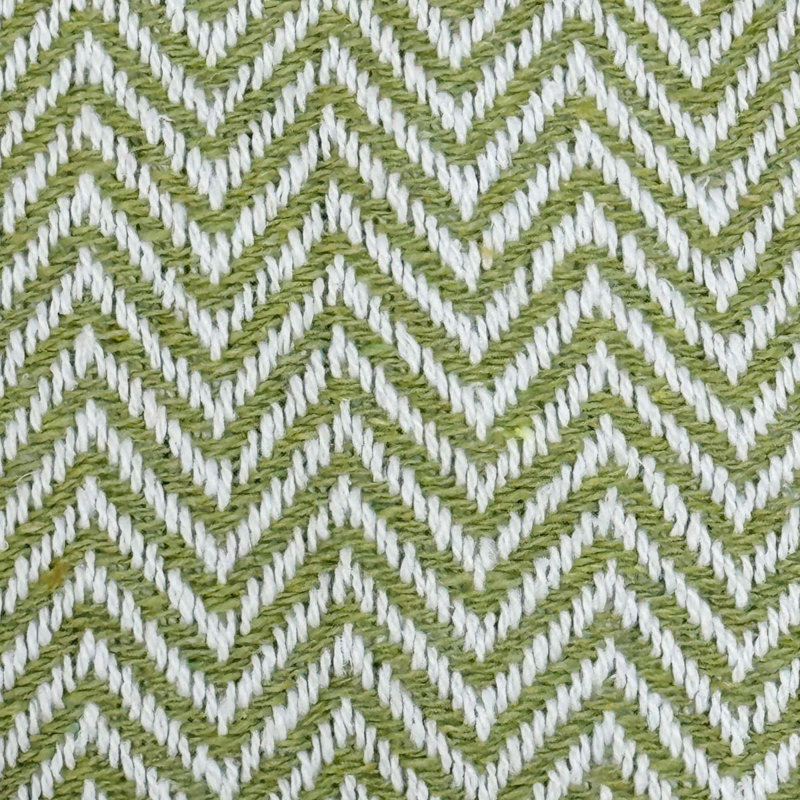 Audley Chevron Herringbone Throw Blanket, Green, 150 cm x 200 cm