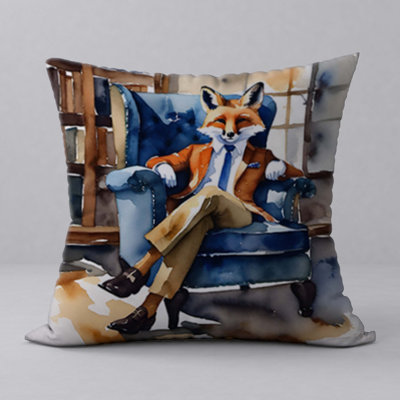 Abstract Reversible Throw Pillow