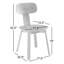 Chaise d'appoint Fierro en noir mat