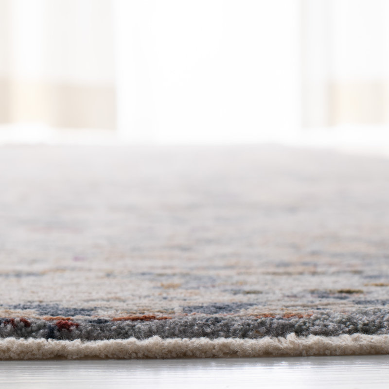 Handmade Red Square Synthetic Stain-resistant Rug 79"